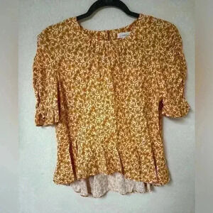 a loves a peplum top boho floral peplum top